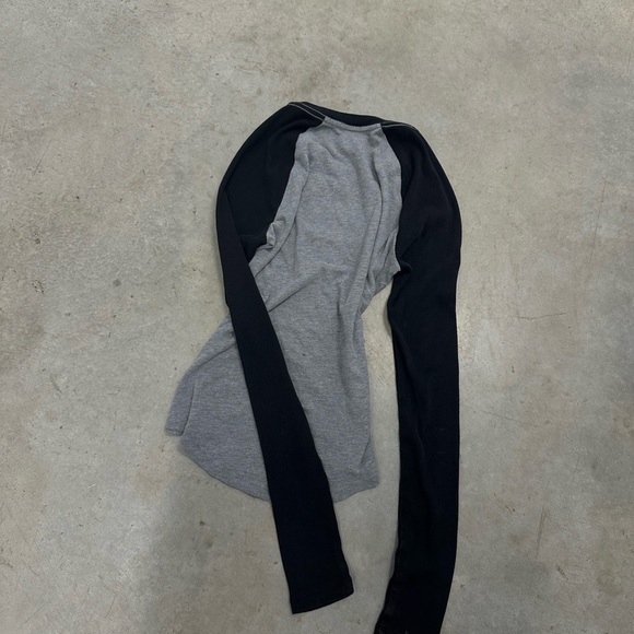 PINK Victoria's Secret Black and Gray Top - Picture 3 of 4